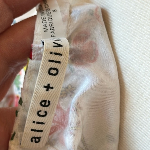 Alice + Olivia Miora Floral Ruffled Dress Multicolored Ruffled On/Off Shoulder - Picture 12 of 17